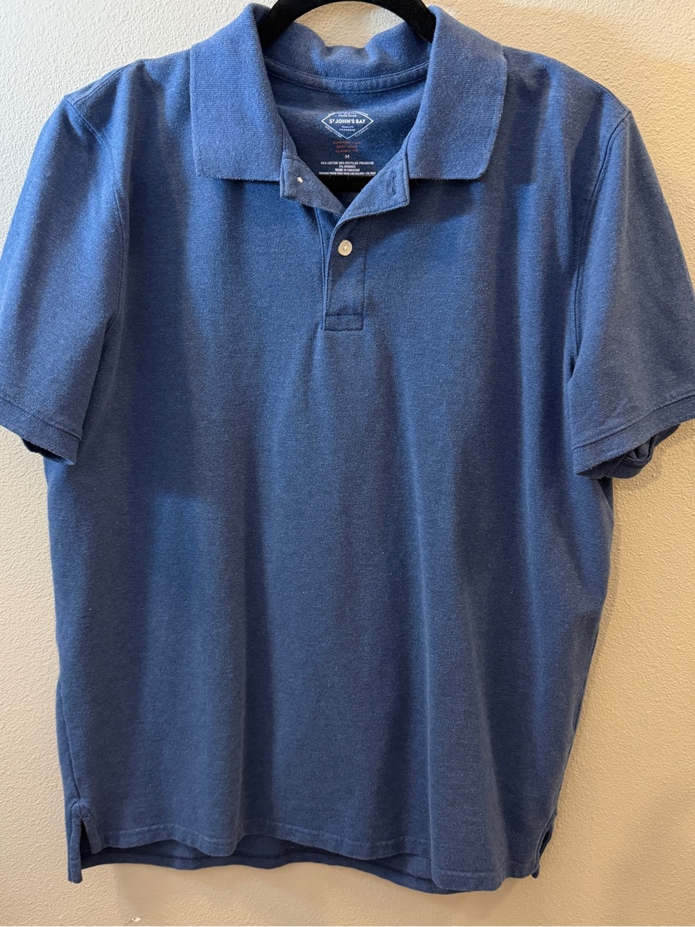 St. John's Bay Men's Navy Blue Polo Shirt